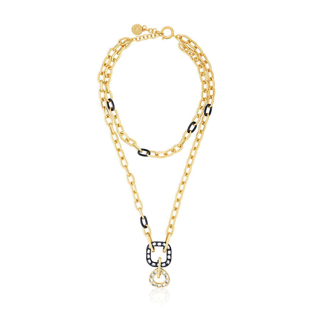 Stan Statement Link Necklace - Isharya | Modern Indian Jewelry