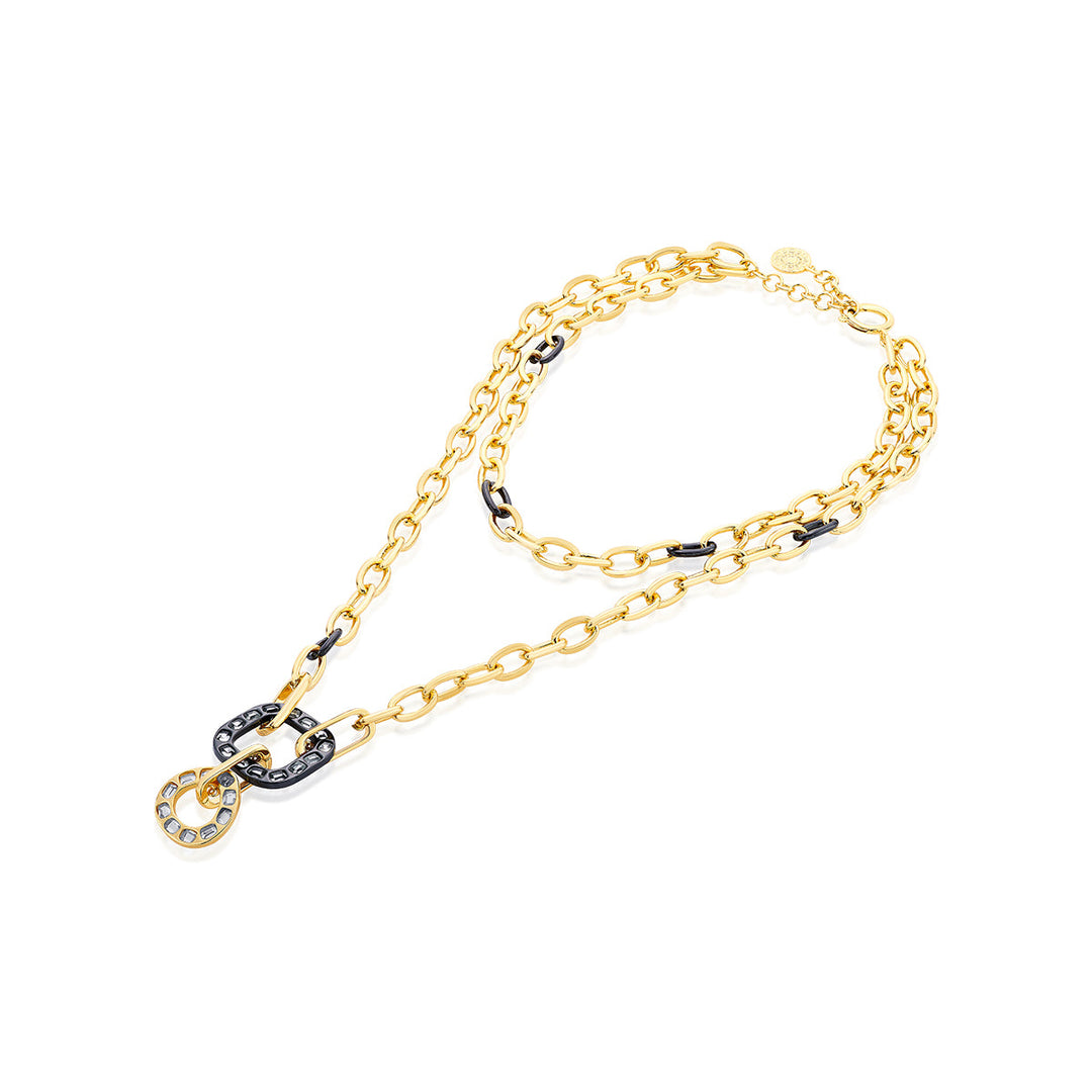 Stan Statement Link Necklace - Isharya | Modern Indian Jewelry