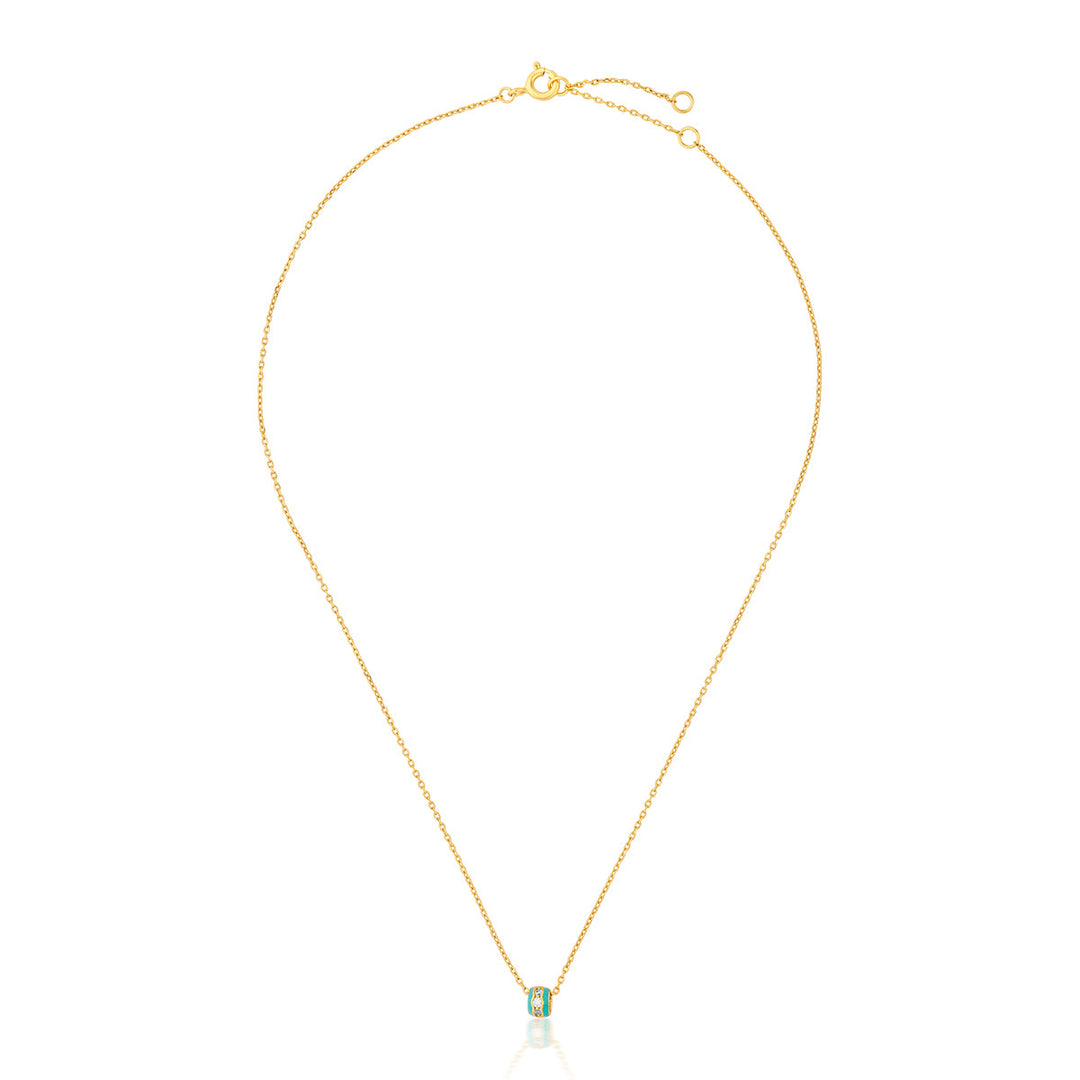 Barbie Blue Locket Necklace - Isharya | Modern Indian Jewelry