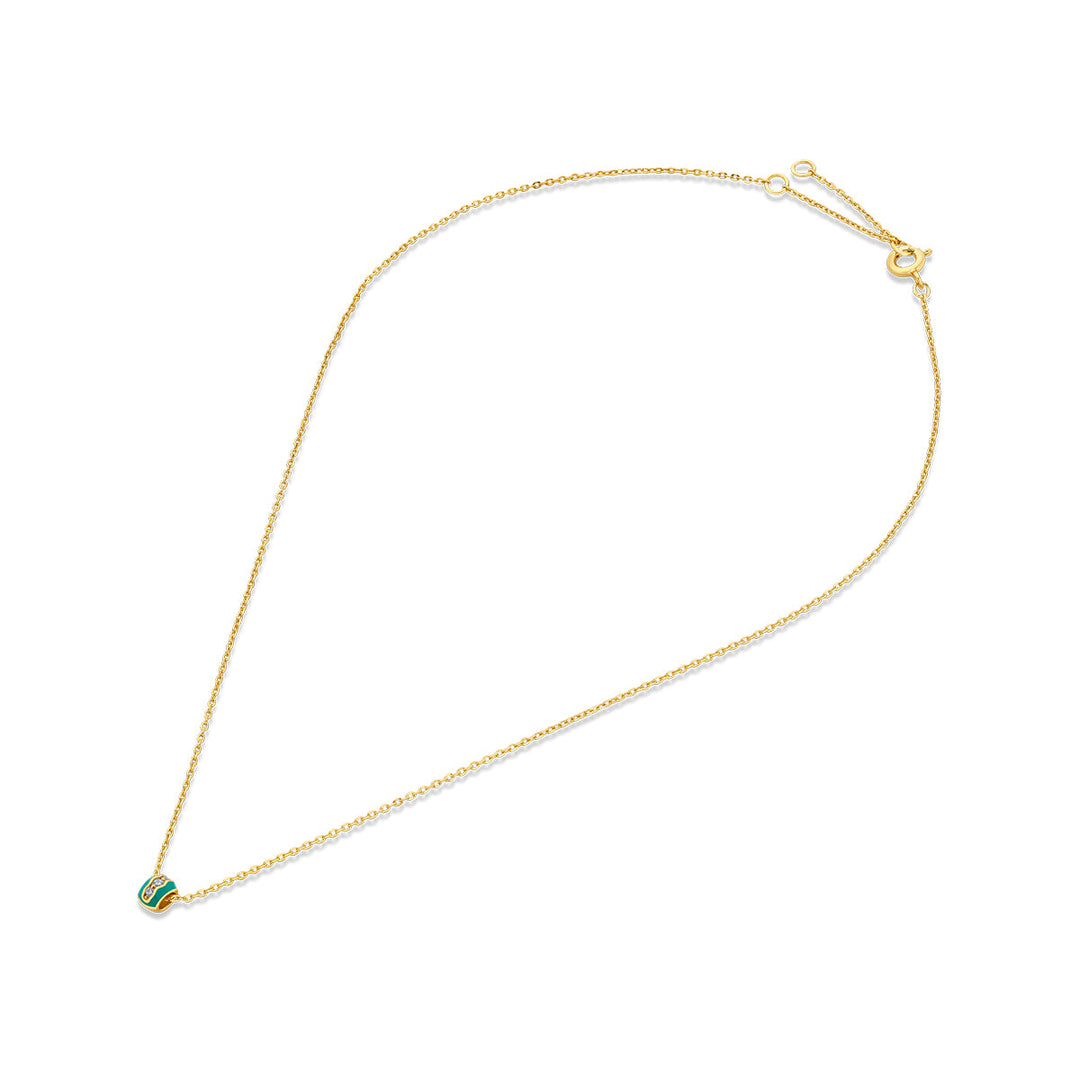 Barbie Blue Locket Necklace - Isharya | Modern Indian Jewelry