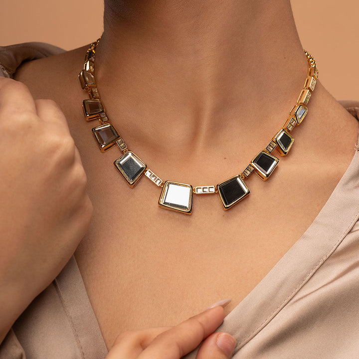 Fête Mirror Collar Necklace