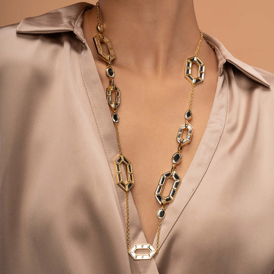 Glimmer Asymmetrical Necklace