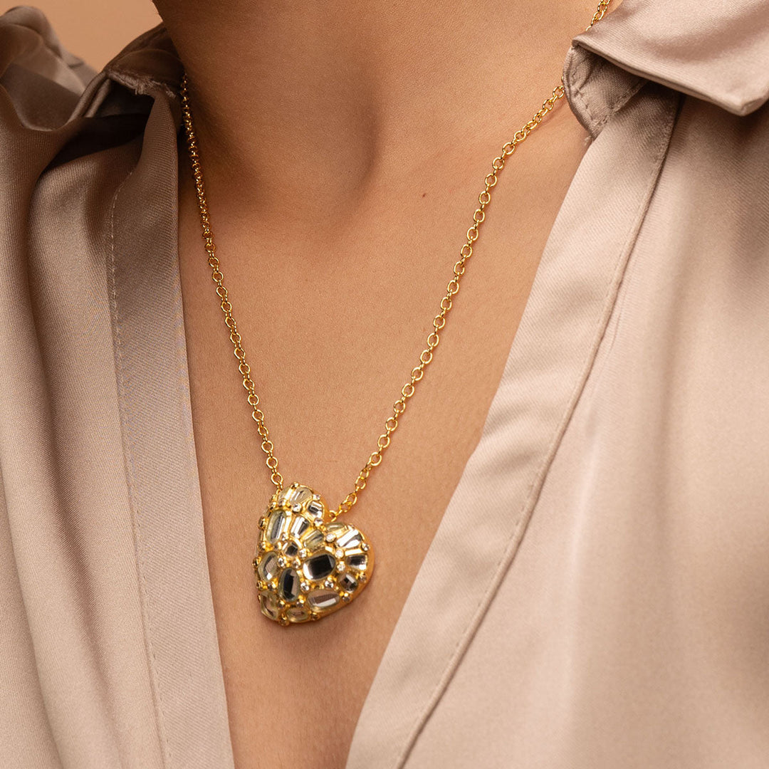 Desire Mirror Heart Necklace