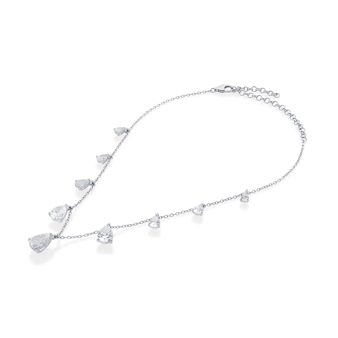 Louvre 925 Silver Floating Choker - Isharya | Modern Indian Jewelry