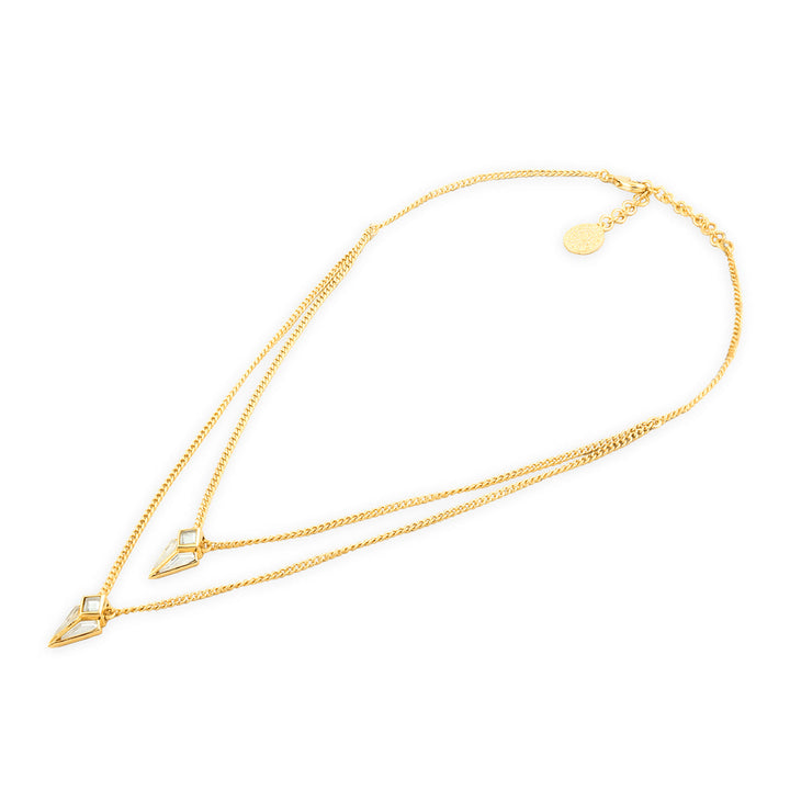 Essential Mirror Pearl Duo Necklace