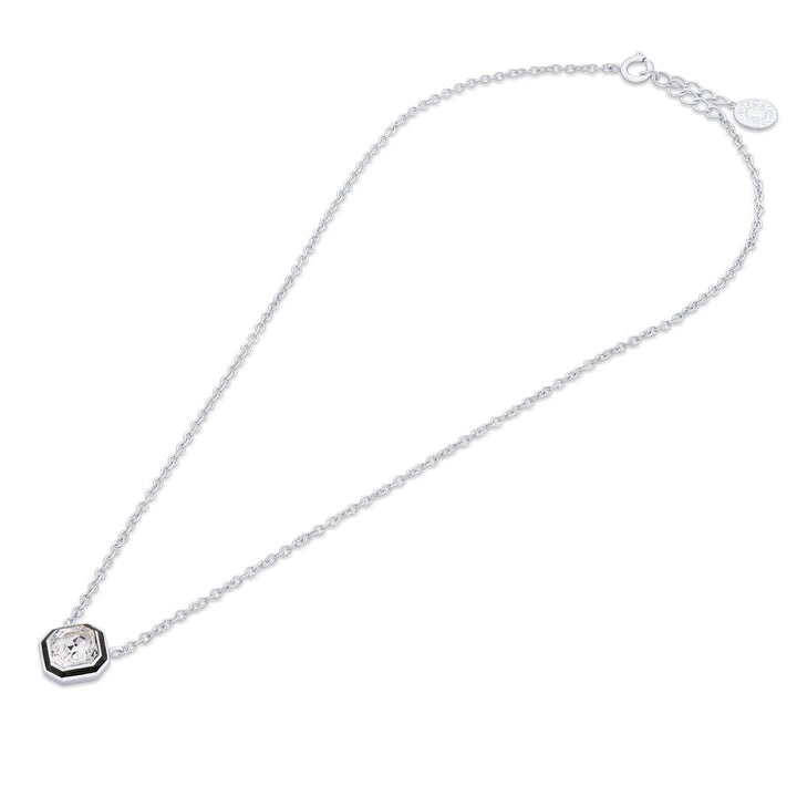 Chrome Chain Link Long Necklace