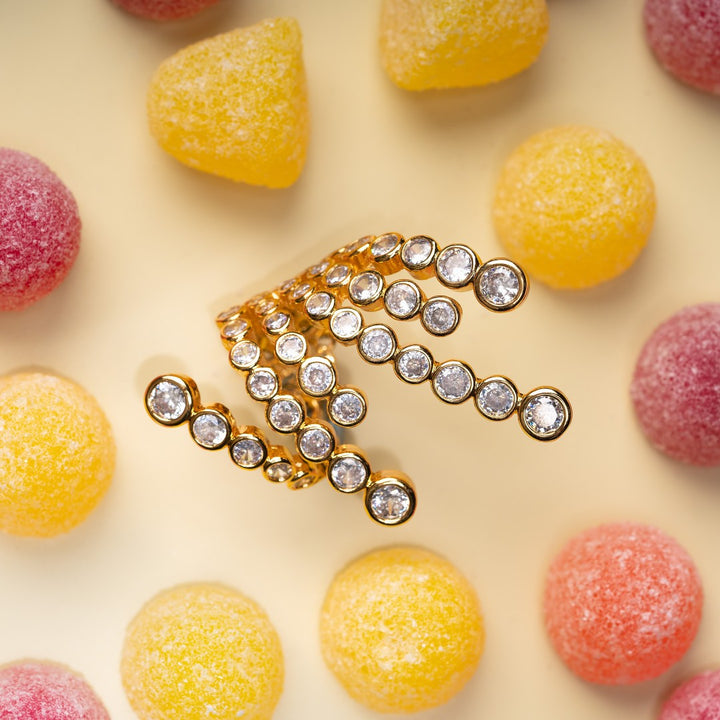 Aura Gold Wrap Cocktail Ring - Isharya | Modern Indian Jewelry