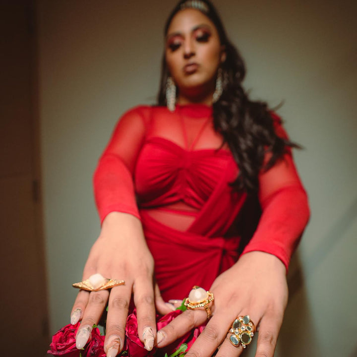 Cox Pearl Ring - Isharya | Modern Indian Jewelry