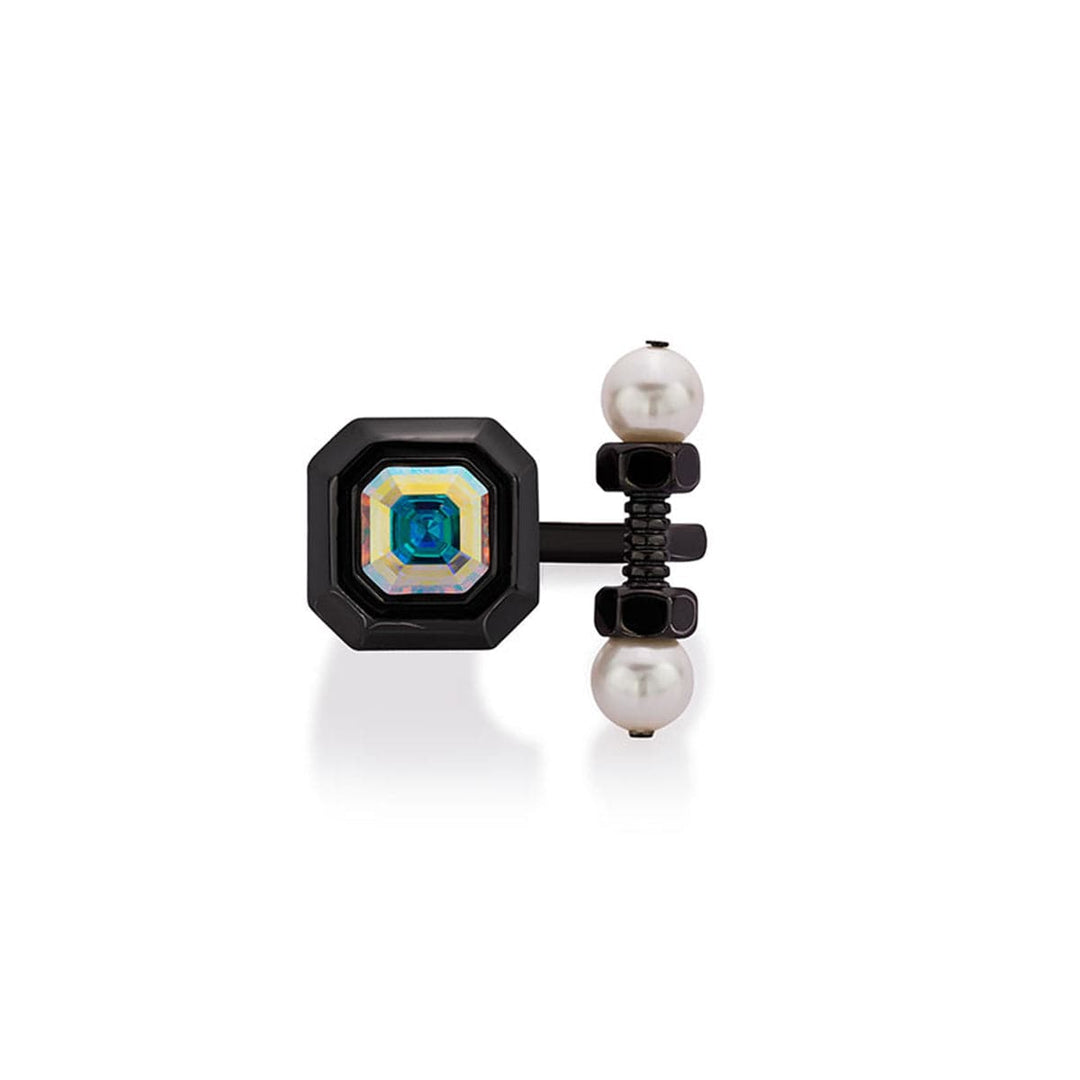 Diane Pearl & Abalone Open Ring - Isharya | Modern Indian Jewelry