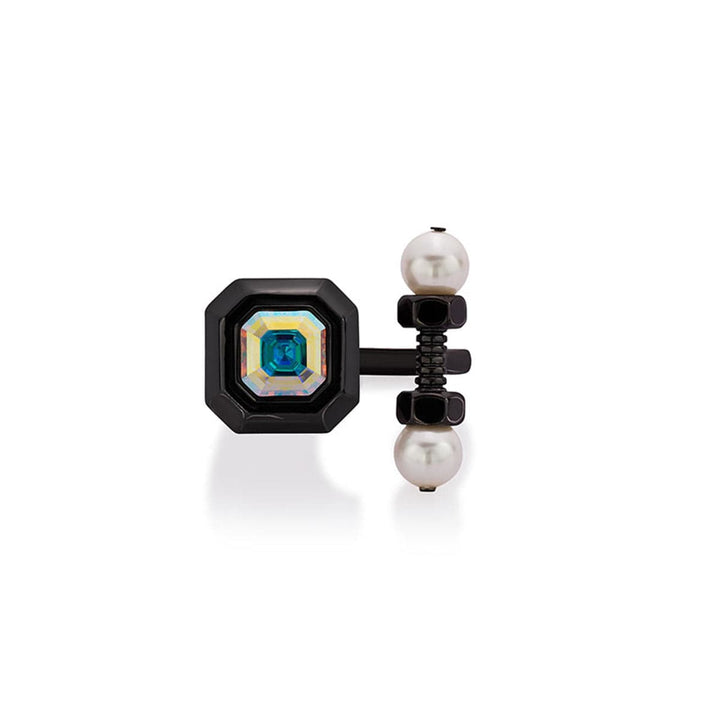 Diane Pearl & Abalone Open Ring - Isharya | Modern Indian Jewelry
