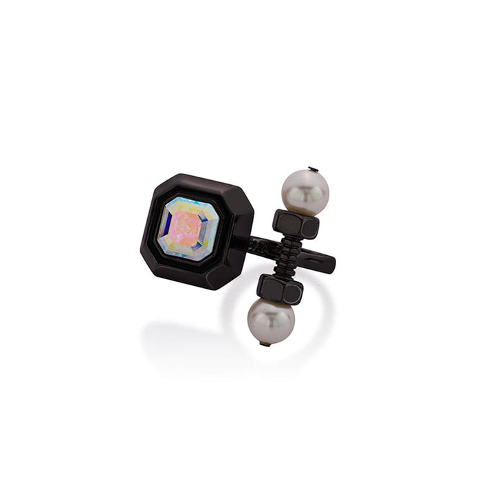 Diane Pearl & Abalone Open Ring - Isharya | Modern Indian Jewelry