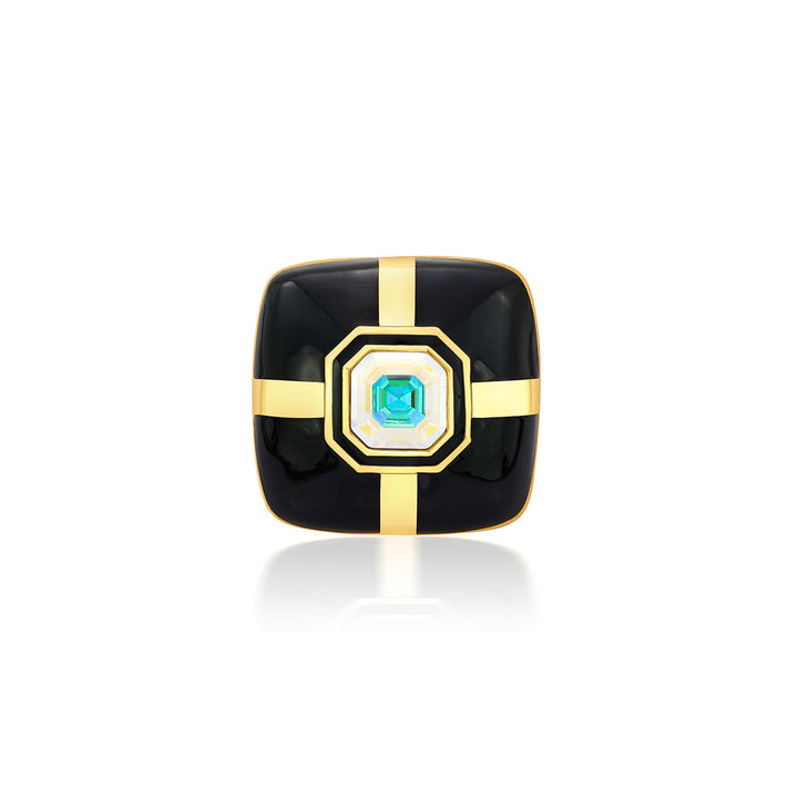 Rosa Mirror Ring - Isharya | Modern Indian Jewelry