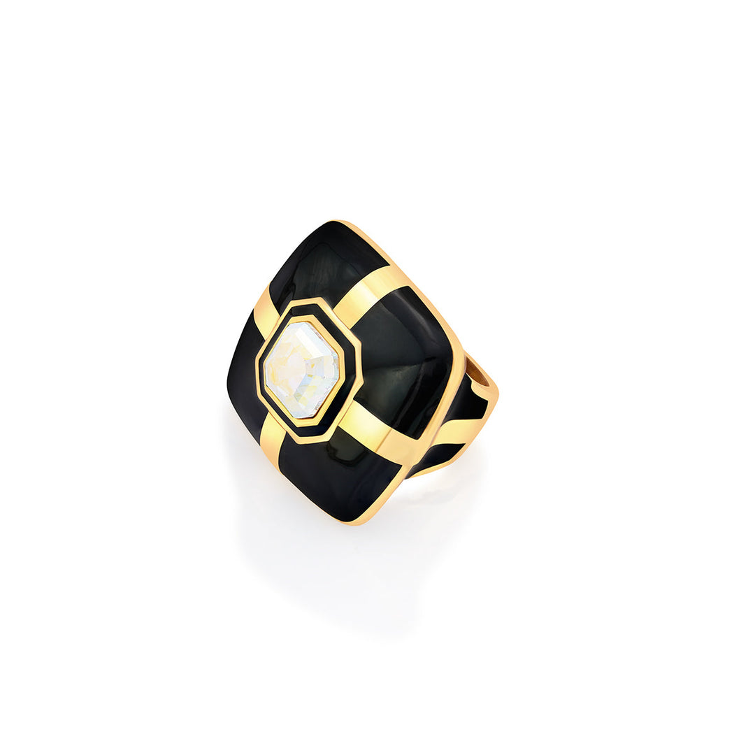 Rosa Mirror Ring - Isharya | Modern Indian Jewelry