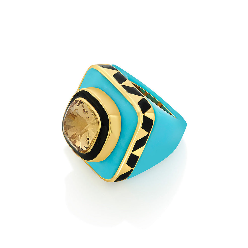 Kefi Resin Ring - Isharya | Modern Indian Jewelry