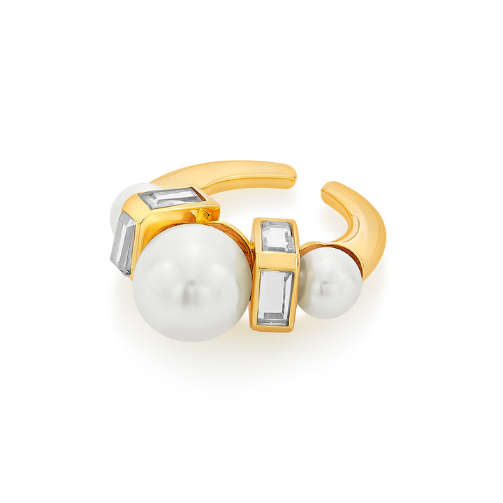Amara Mirror Pearl Ring