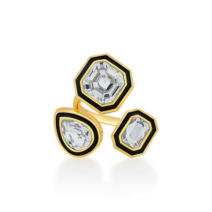 Bougie Multi-Crystal Ring