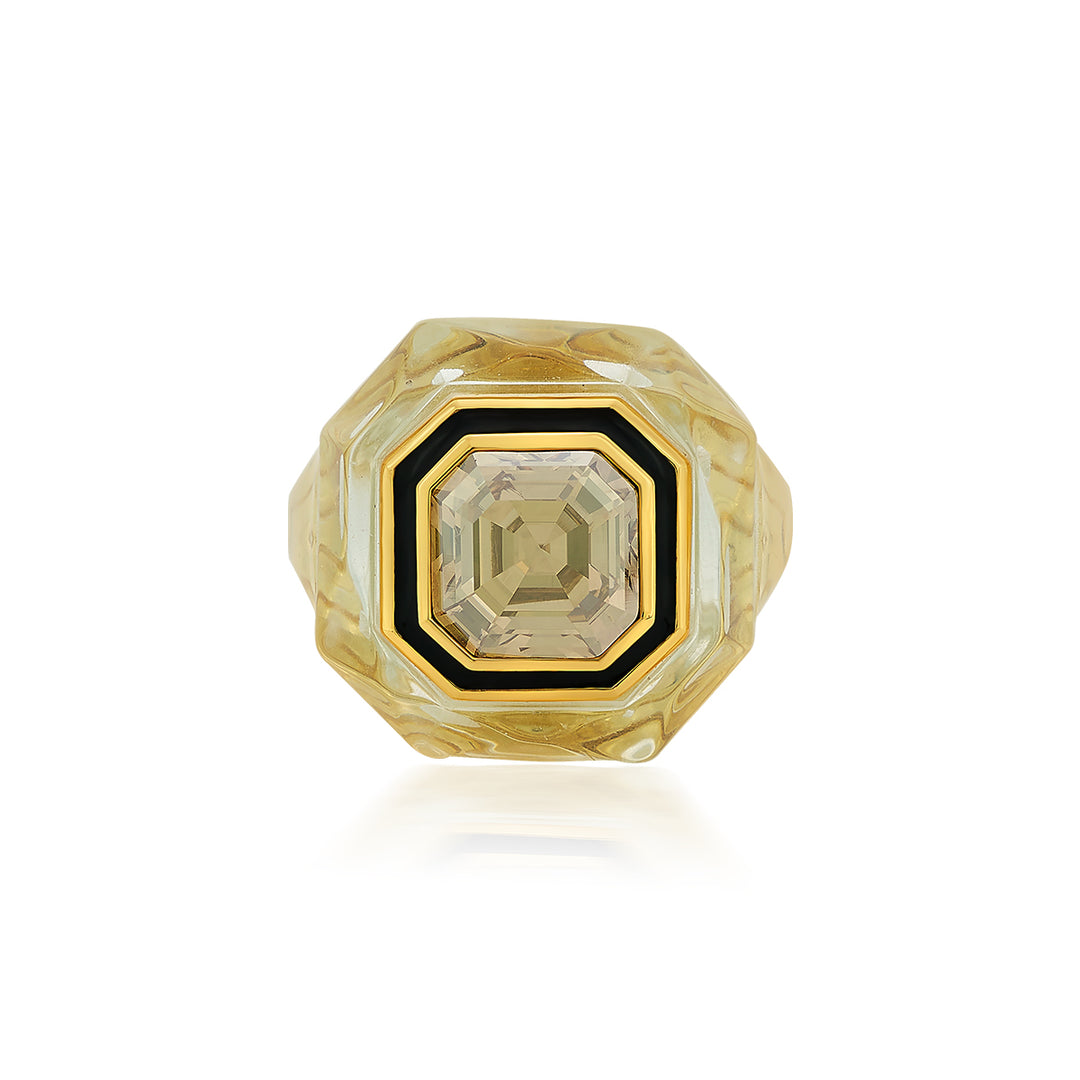Bougie Infinity Cut Crystal Ring