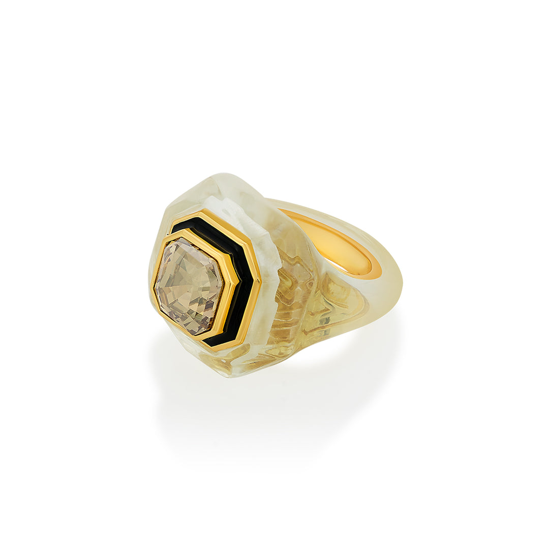 Bougie Infinity Cut Crystal Ring
