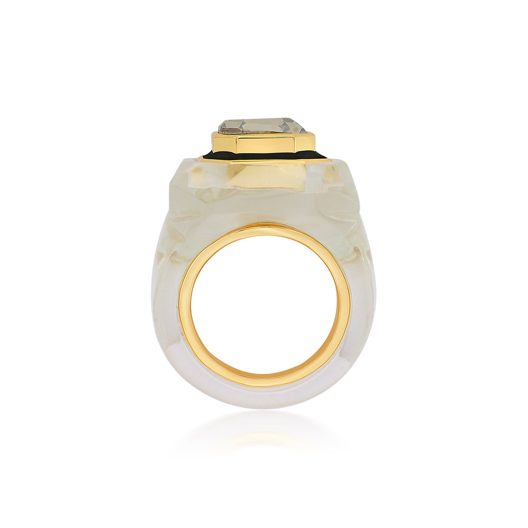 Bougie Infinity Cut Crystal Ring