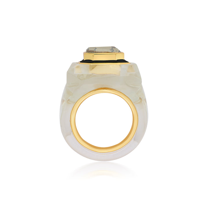 Bougie Infinity Cut Crystal Ring