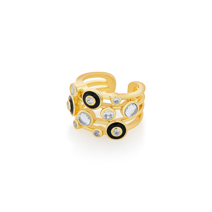 Just Jamiti Mirror Cluster Ring