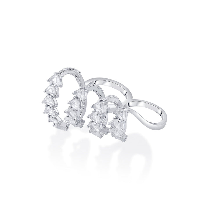 Kyoto 925 Silver Knuckle Ring - Isharya | Modern Indian Jewelry