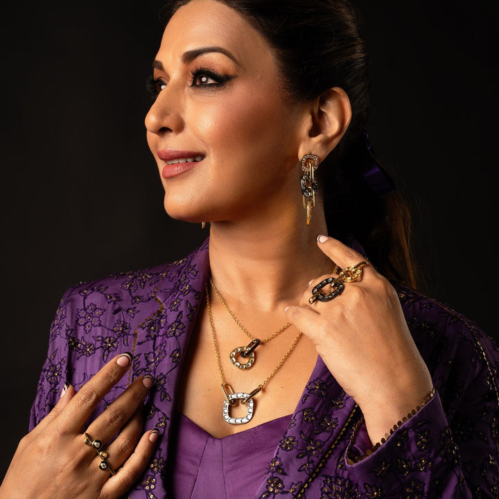 Stan Geometry Ring - Isharya | Modern Indian Jewelry