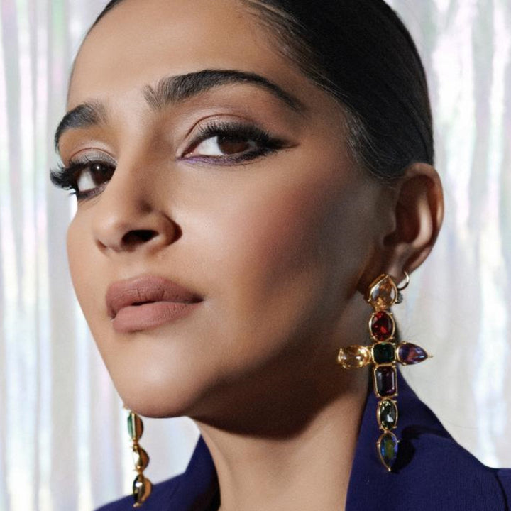 Banger Multi-color Crystal Earrings