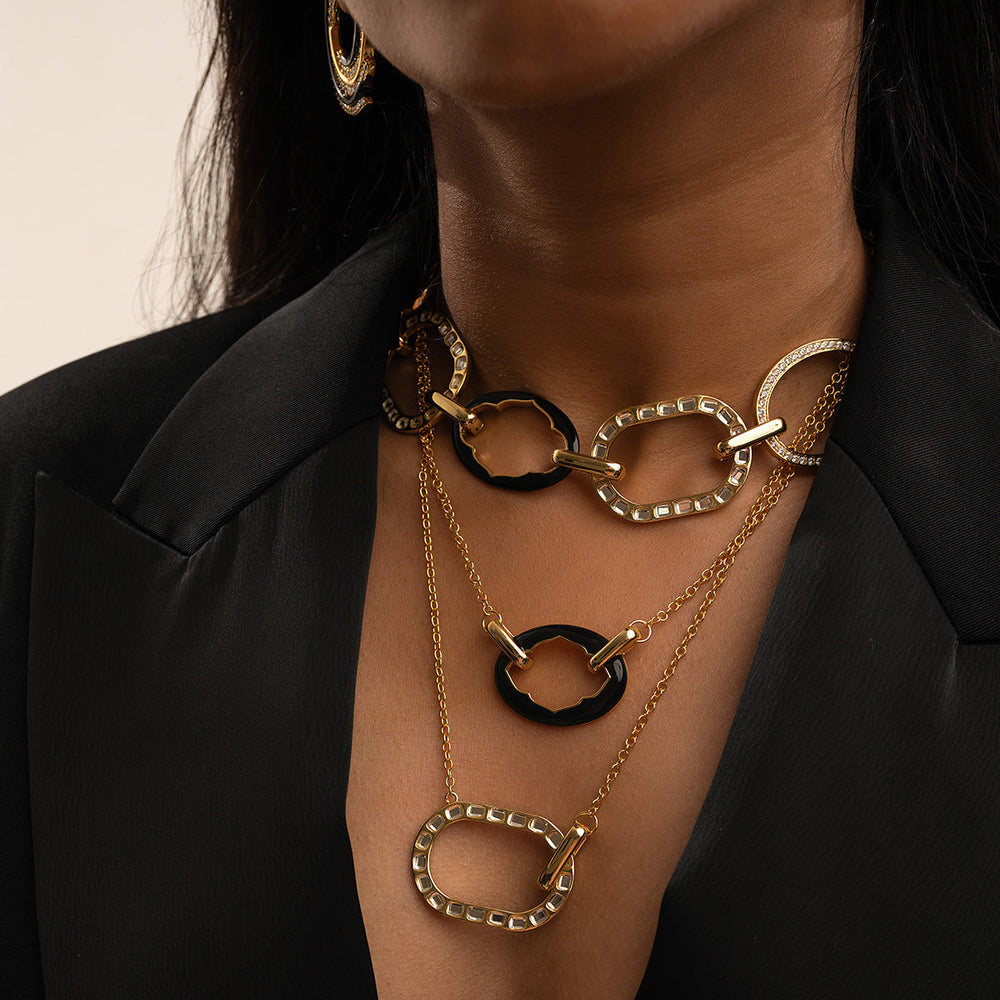 Sliving Mirror Choker - Isharya | Modern Indian Jewelry