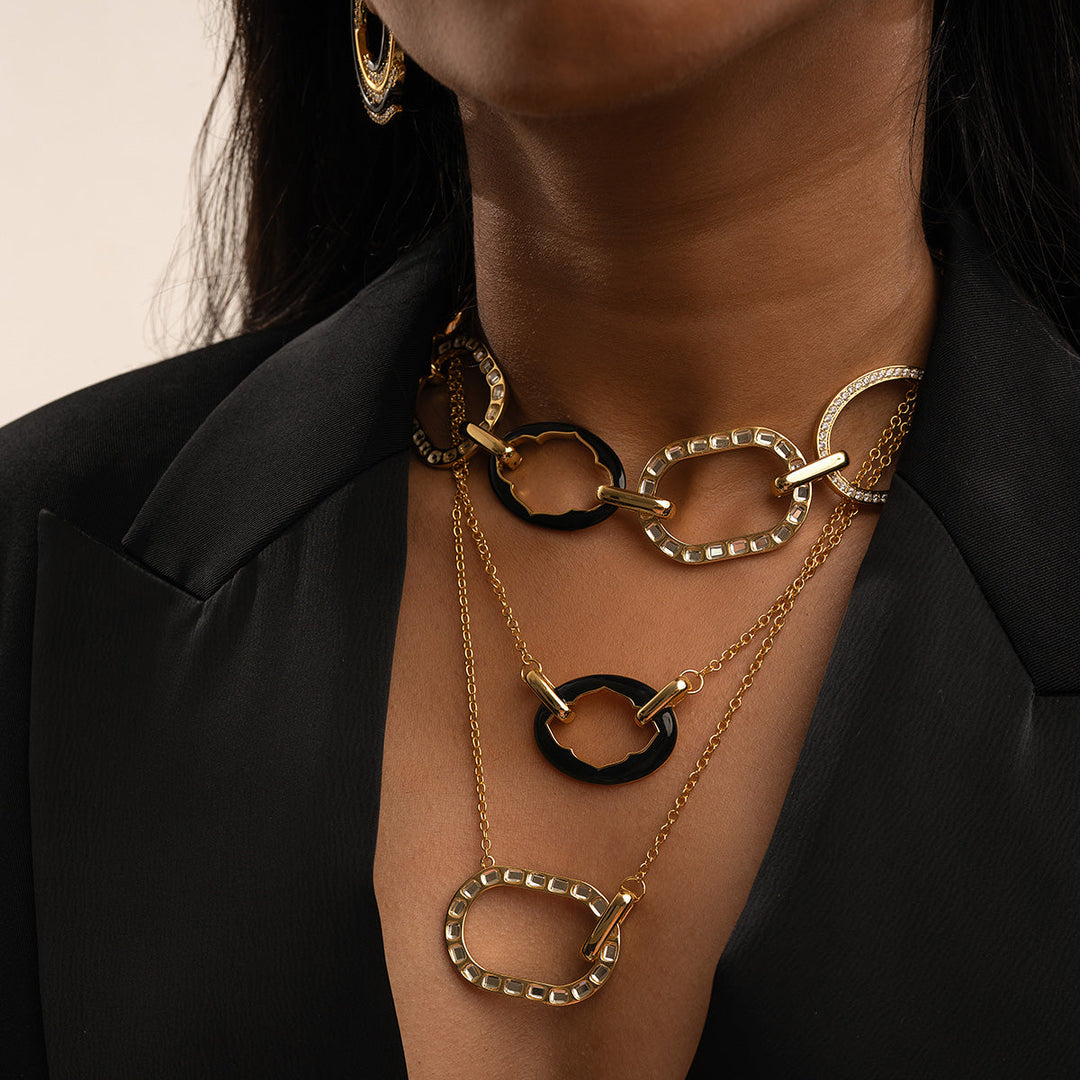 Sliving Mirror Choker - Isharya | Modern Indian Jewelry