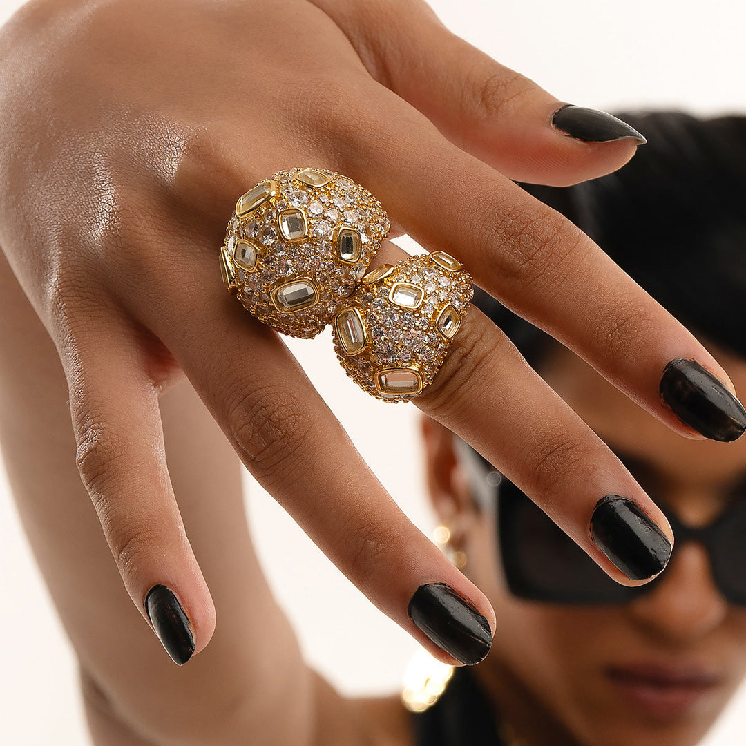 Stan Statement Ring - Isharya | Modern Indian Jewelry