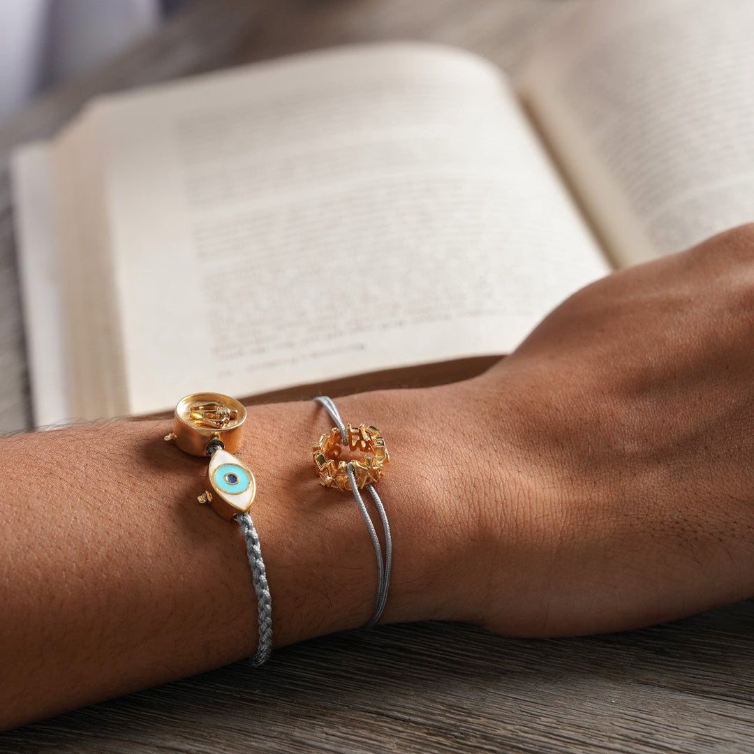 Strength Mantra Bracelet (JAI HANUMAN GYAN GUN SAGAR) - Isharya | Modern Indian Jewelry