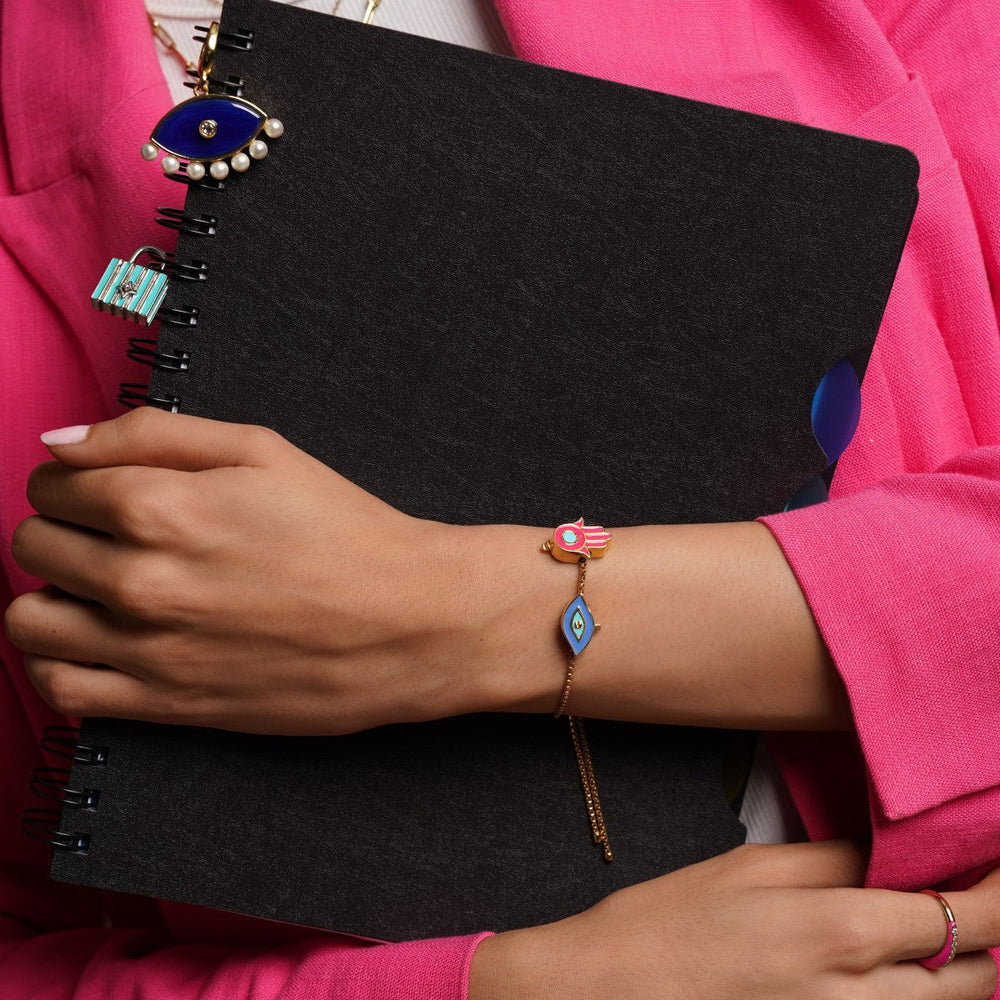 Hamsa Rose Charm - Isharya | Modern Indian Jewelry