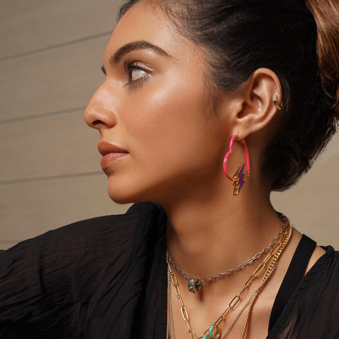 Chrome Wheel Charm - Isharya | Modern Indian Jewelry