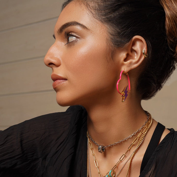 Chrome Wheel Charm - Isharya | Modern Indian Jewelry