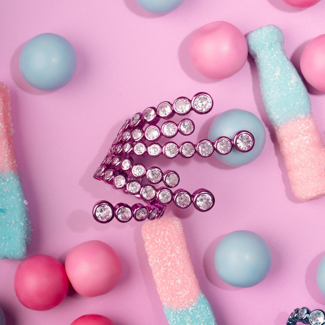 Rani Pink Wrap Cocktail Ring - Isharya | Modern Indian Jewelry
