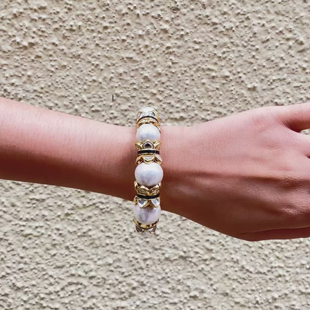Amara Mirror Pearl Cuff