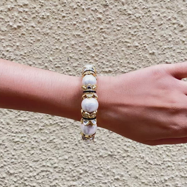 Amara Mirror Pearl Cuff