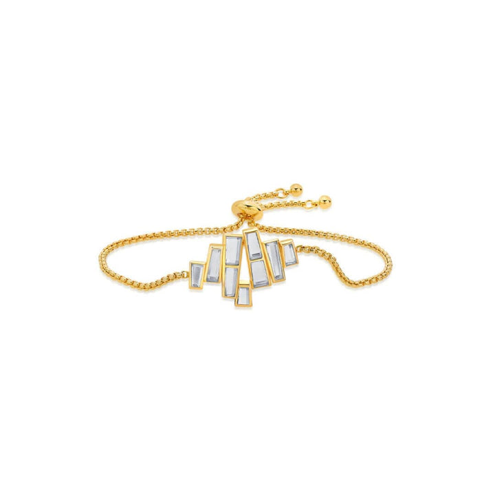 Abstract Mirror Bolo Bracelet - Isharya | Modern Indian Jewelry