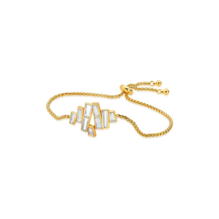 Abstract Mirror Bolo Bracelet - Isharya | Modern Indian Jewelry