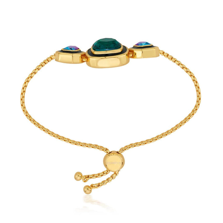 Amour Black Enamel Bracelet - Isharya | Modern Indian Jewelry