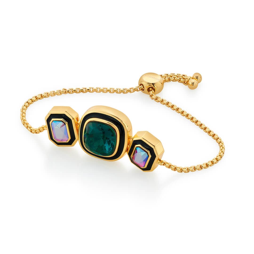 Amour Black Enamel Bracelet - Isharya | Modern Indian Jewelry