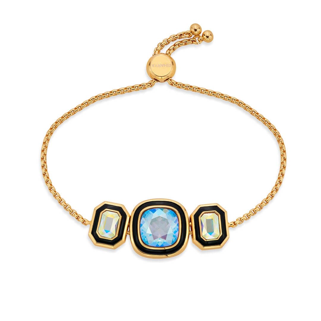 Belle Black Enamel Bracelet - Isharya | Modern Indian Jewelry