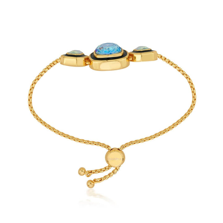 Belle Black Enamel Bracelet - Isharya | Modern Indian Jewelry