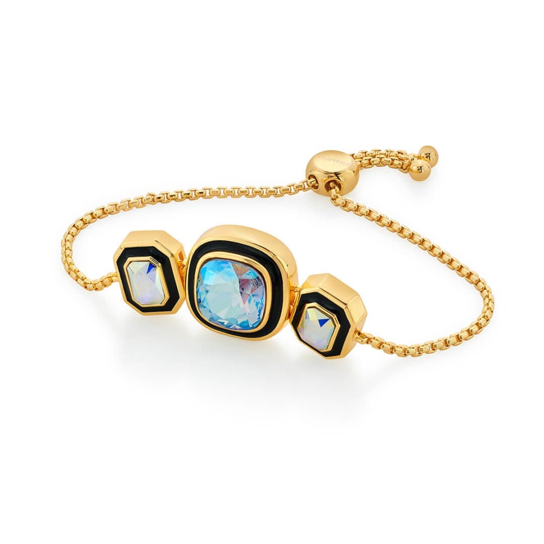 Belle Black Enamel Bracelet - Isharya | Modern Indian Jewelry