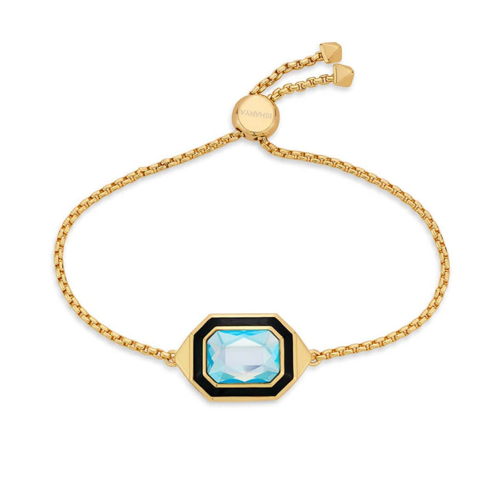 Kefi Black Enamel Bracelet - Isharya | Modern Indian Jewelry