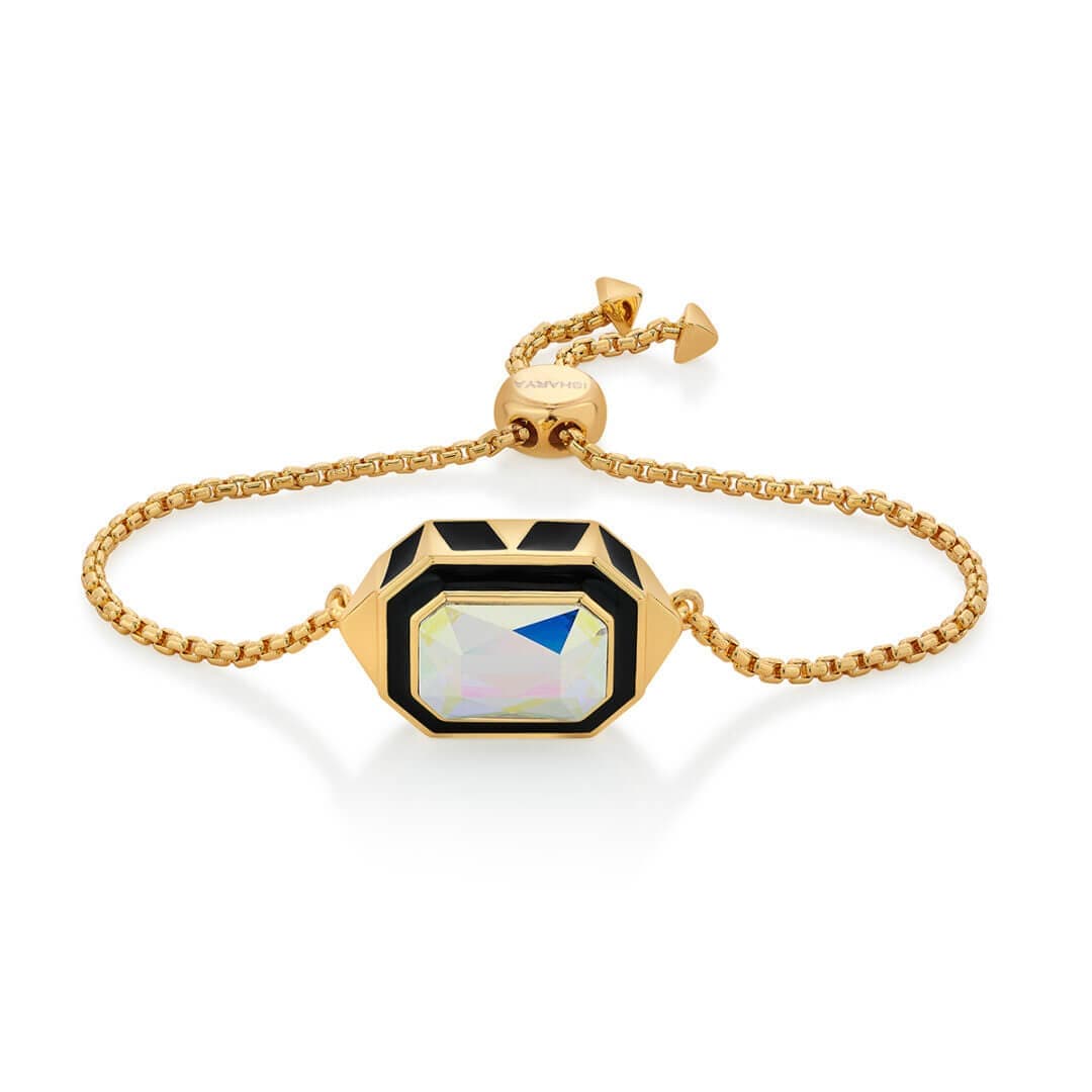 Meraki Black Enamel Bracelet - Isharya | Modern Indian Jewelry