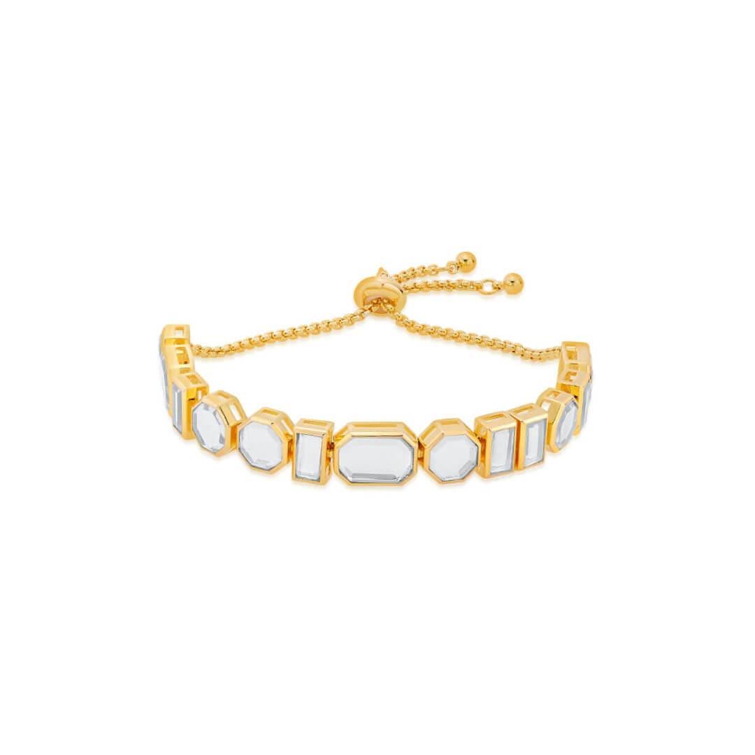 Mirror Bolo Tennis Bracelet - Isharya | Modern Indian Jewelry