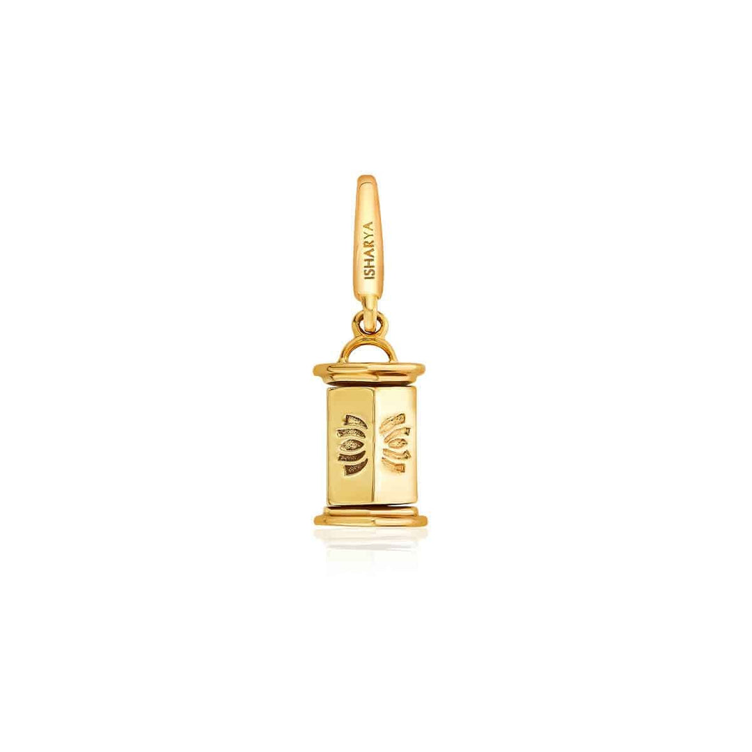 Bhuddist Prayer Wheel Charm - Isharya | Modern Indian Jewelry