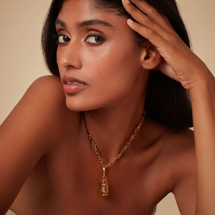 Bhuddist Prayer Wheel Charm - Isharya | Modern Indian Jewelry